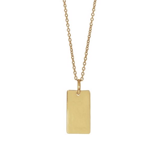 Nordahl Jewellery - TWO-SIDED52 halskæde i forgyldt sølv m. vedhæng 825 766-3